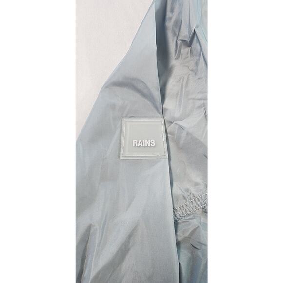 RAINS Jacket Adult Small Blue Sky Long Sleeve Zip Up Windbreaker Track Jacket - Picture 4 of 7